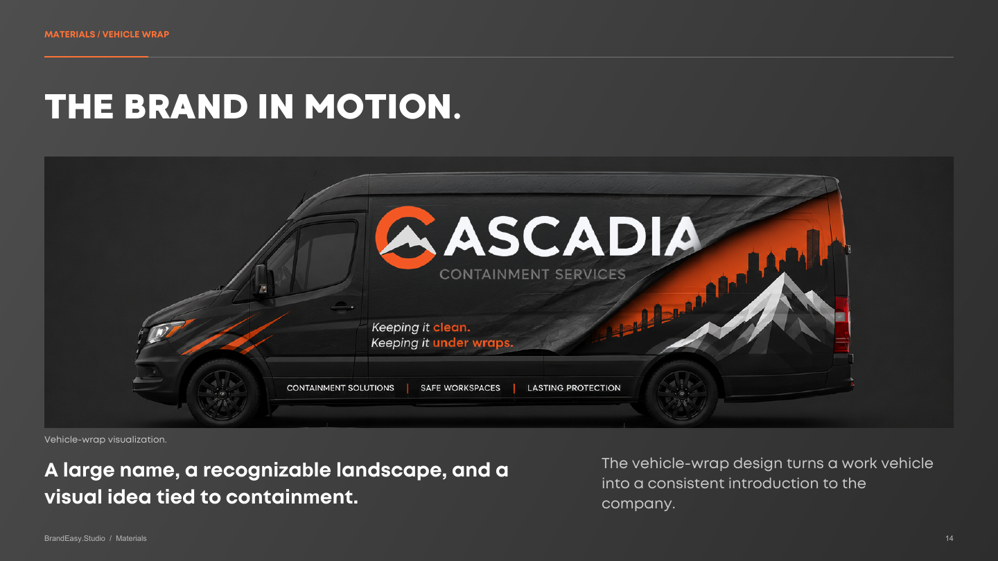 Cascadia vehicle wrap design